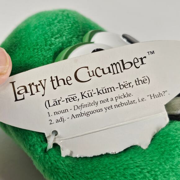 VeggieTales Larry the Cucumber Plush Big Idea Productions Gund Stuffy Plushy - Picture 15 of 15